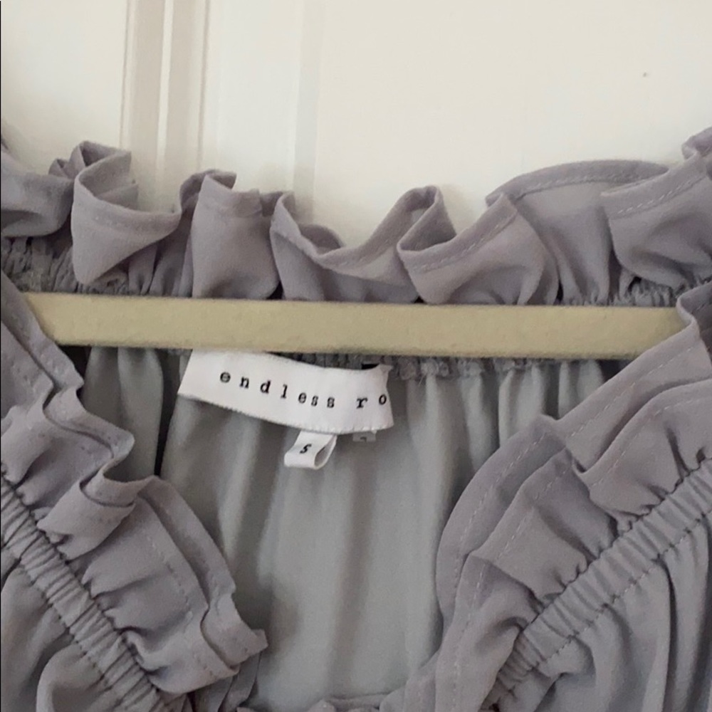Endless Rose Gray Blouse Tunic Medium - image 2
